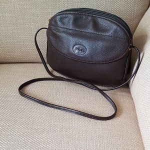 LONGCHAMP Dark Brown  Leather 2 - Way Bag